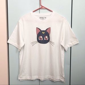 Spao x Sailor Moon Crystal Luna Graphic Tee (NWOT)